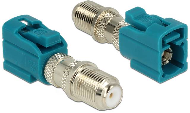 Thumbnail - Delock 89464 89464 HF-Adapter Fakra-Buchse - F-Buchse 1 St.