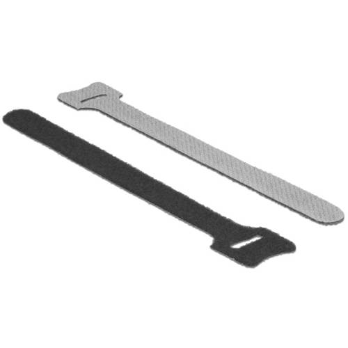 Delock Klettkabelbinder (L x B) 150 mm x 12 mm Schwarz 10 St.