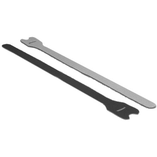 Thumbnail - Delock Klettkabelbinder (L x B) 300 mm x 12 mm Schwarz 10 St.