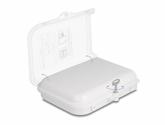 Delock 87902 LWL-Dose Weiß 1 St.-1
