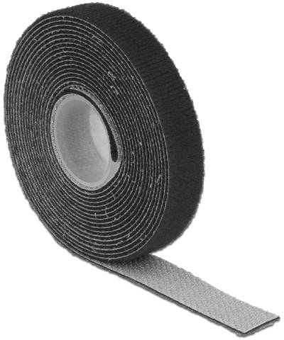 Thumbnail - Delock Klettverschluss - 3 cm - Schwarz - Klett-Kabelbinder L 3 m x B 13 mm Roll