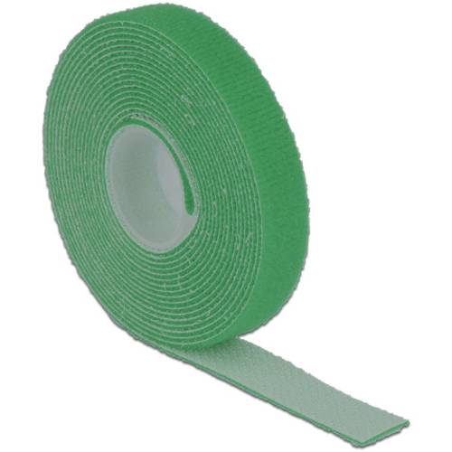 Thumbnail - Delock Klettverschluss - 3 m - grün - Klett-Kabelbinder L 3 m x B 13 mm Rolle gr