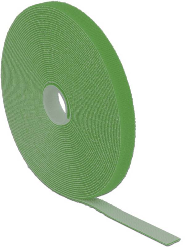 Delock Hook-and-loop fastener - Kabelbinder - 10 m - grün