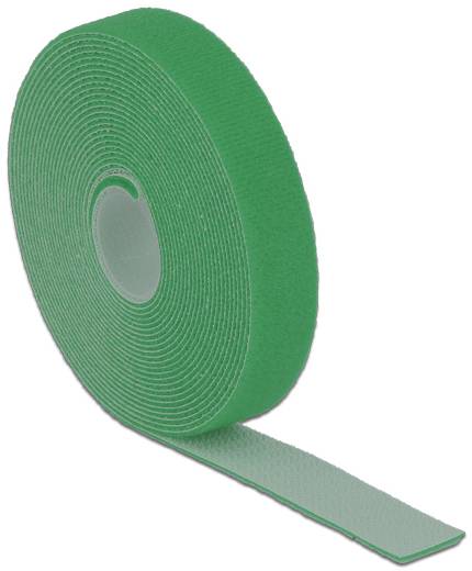 Thumbnail - Delock Klettverschluss - 5 m - grün - Klett-Kabelbinder L 5 m x B 20 mm Rolle gr