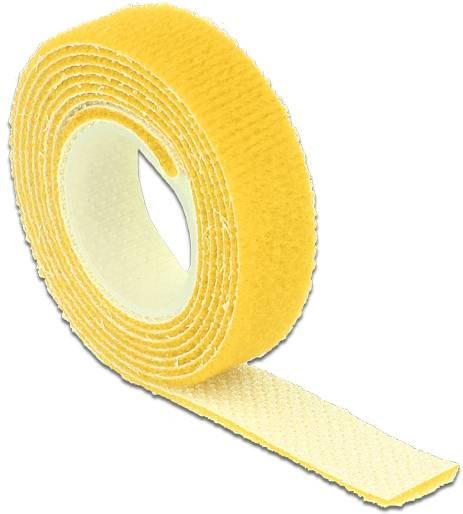 Thumbnail - Delock Klettverschluss - 1 m - Gelb - Kabelbinder