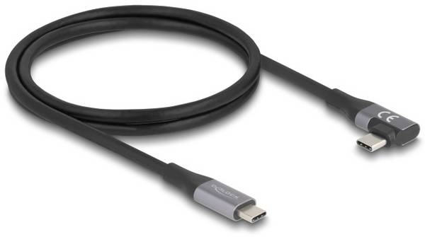 Delock USB-C® Kabel   USB-C® Stecker, USB-C® Stecker 1.00 m Schwarz  81131