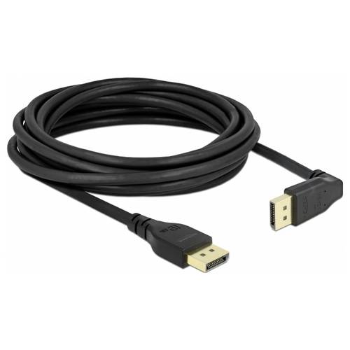 Delock DisplayPort Anschlusskabel DisplayPort Stecker 5 m Schwarz 87827 4K UHD, dreifach geschirmt, vergoldete Steckkont...