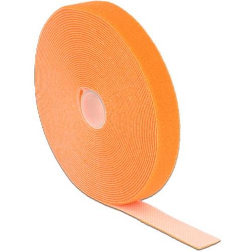 Thumbnail - Delock Klettverschluss - 10 m - orange - Kabelbinder