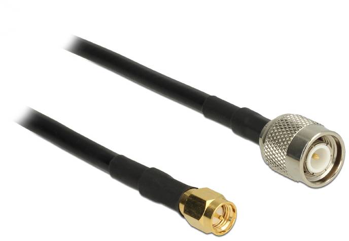 Delock WLAN-Antennen Anschlusskabel [1x TNC-Stecker - 1x SMA-Stecker] 2.5 m Schwarz-2