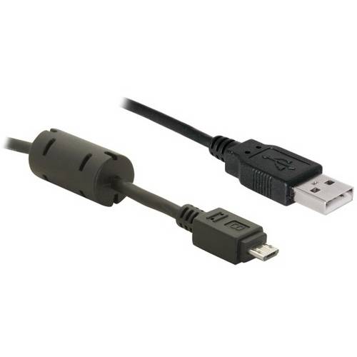 Delock USB-Kabel USB 2.0 USB-A Stecker, USB-Micro-B Stecker 1.00 m Schwarz 82299