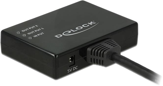 Delock 87700 HDMI-Splitter Schwarz-1