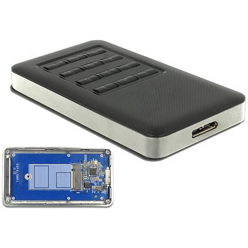 Thumbnail - Delock 42594 M.2 SSD-Gehäuse USB-B, M.2 5 GBit/s M.2 2242, 2230 42594