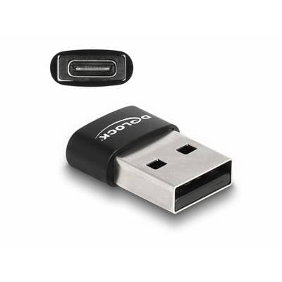 USB-Adapter mit USB-A- und USB-C-Anschlüssen, schwarzes Design.