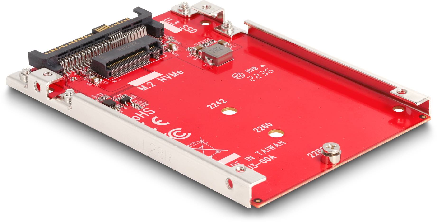 Delock 64228 Schnittstellen-Konverter [1x U.3 NVMe PCIe 4.0 x4 - 1x M2]-2