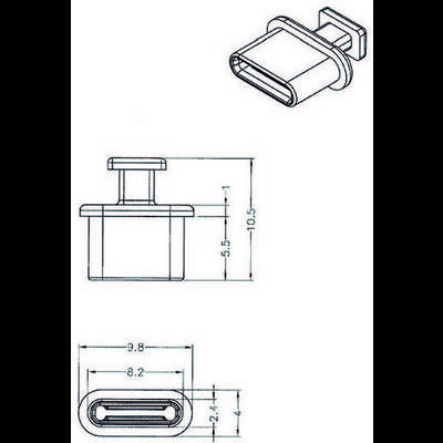 Staubschutz für USB Type-C™ Buchse mit Griff 10 Stück schwarz 64013 64013 Delock Inhalt: 1 St.-2