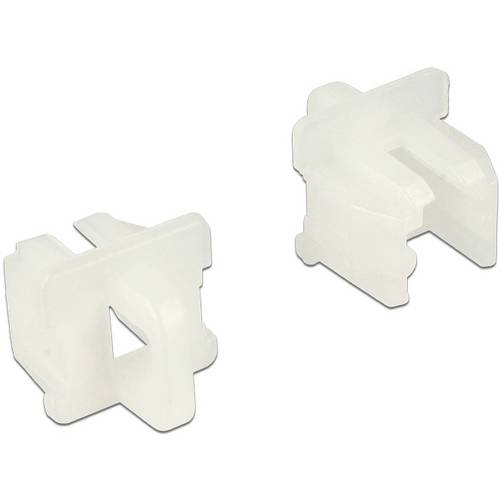 Delock 64018 Staubschutz für RJ11 Buchse mit Griff 10 Stück weiß 64018 Weiß 1 St.