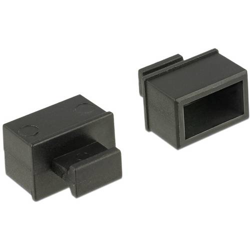 Delock 64021 Staubschutz für SFP Schacht mit Griff 10 Stück schwarz 64021 Schwarz 1 St.