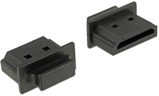 Delock HDMI A female - Staubabdeckung mit Griff für HDMI A Buchse - Schwarz (Pac