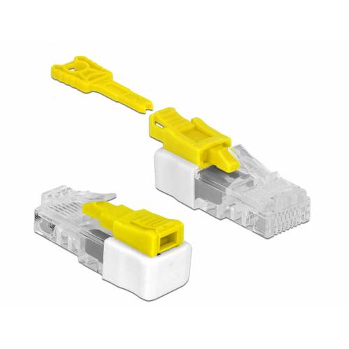 Delock RJ45 LAN Port Schloss 85334 Weiß, Gelb 85334
