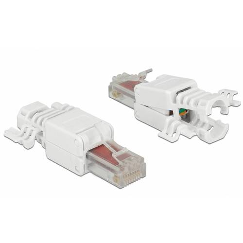 Delock 86416 RJ45 Stecker Cat.6 UTP werkzeugfrei 2 Stück 86416 Weiß 1 St.