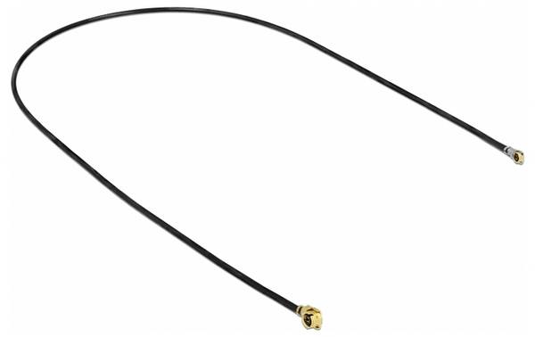 Delock WLAN-Antennen Anschlusskabel [1x IPEX-Stecker - 1x IPEX-Stecker] 30 cm Schwarz
