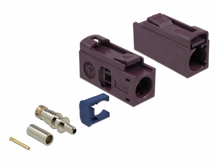 DeLOCK FAKRA D jack 25 mm (long) for crimping-1