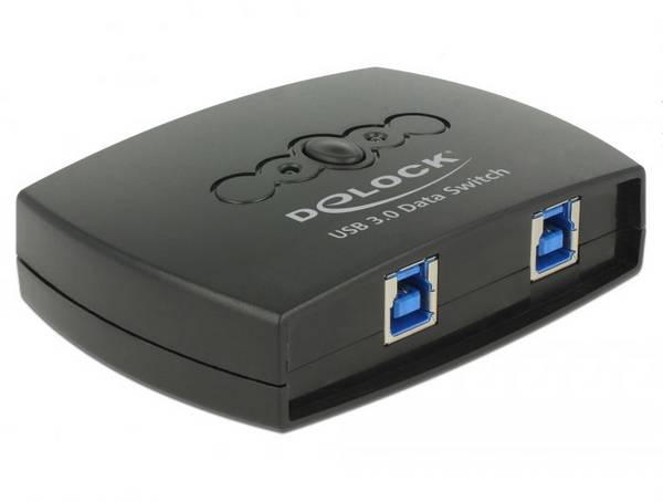 Delock 87723 USB 3.2 Gen 1-Umschalter (USB 3.0) Schwarz