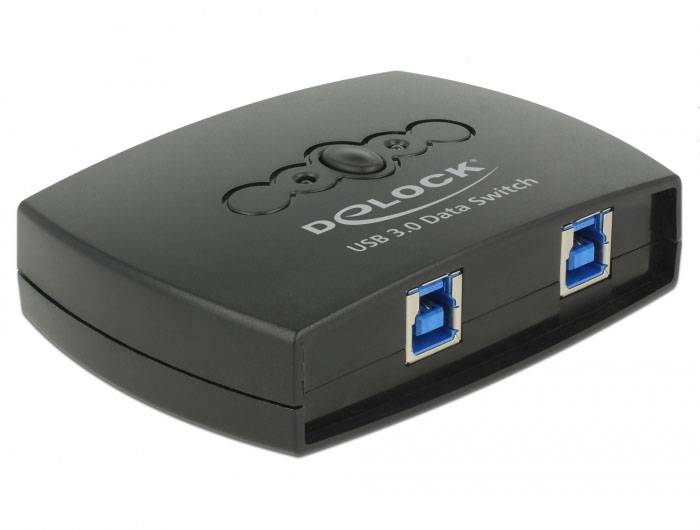 Delock 87723 USB 3.2 Gen 1-Umschalter (USB 3.0) Schwarz-1