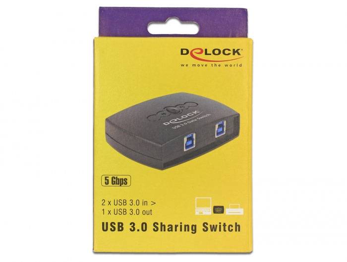 Delock 87723 USB 3.2 Gen 1-Umschalter (USB 3.0) Schwarz-4
