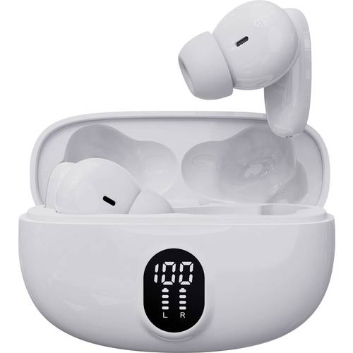 Denver TWE-57W WHITE In Ear Kopfhörer Bluetooth® Stereo Weiß Handy
