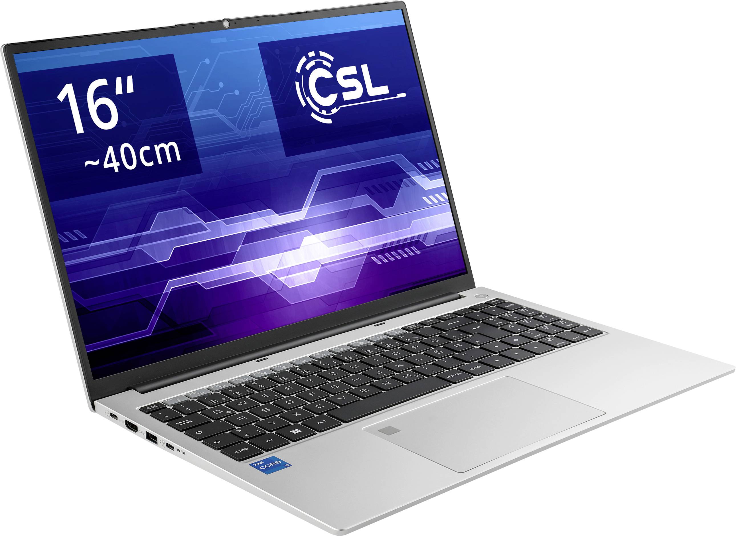 Thumbnail - CSL Computer Notebook CSL REvolve C16 40.6 cm (16 Zoll) WUXGA Intel® Core™ i5 32 GB RAM 1000 GB SSD Deutsch, QWERTZ Grau...