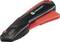 Elektrischer Kabelschneider von Toolcraft in Schwarz und Rot. Kompaktes Design mit rotem Sicherheitsschieber und einem Druckknopf.