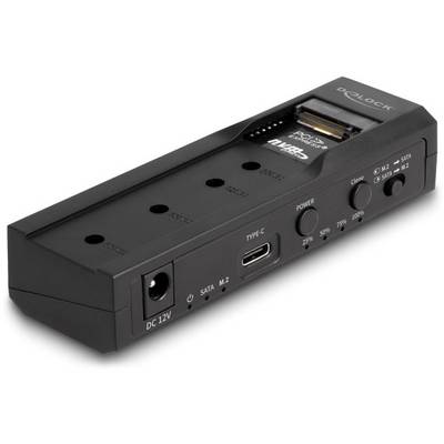 Delock 64252 USB-C® (USB 3.2 Gen 2) M.2 PCIe NVMe Festplatten-Dockingstation 2.5 Zoll mit Clone-Funktion-1