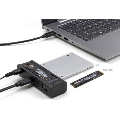 Delock 64252 USB-C® (USB 3.2 Gen 2) M.2 PCIe NVMe Festplatten-Dockingstation 2.5 Zoll mit Clone-Funktion-4