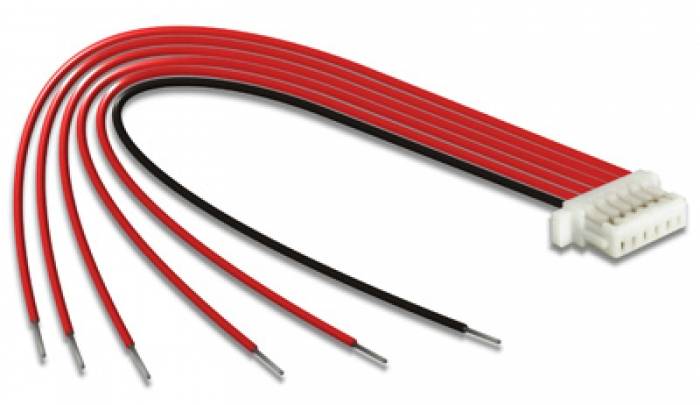 Delock Seriell Anschlusskabel [1x Stecker - 6x offene Kabelenden] 0.1 m Mehrfarbig-1