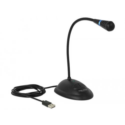 Thumbnail - Delock 65871 Schwanenhals USB-Mikrofon Übertragungsart (Details):USB, Kabelgebunden inkl. Kabel, Standfuß USB USB, Kabel...