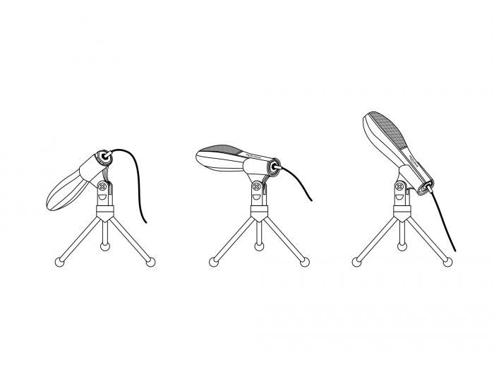 Delock 65939 Schwanenhals USB-Mikrofon Übertragungsart (Details):USB, Kabelgebunden inkl. Kabel, Standfuß USB USB, Kabel-3
