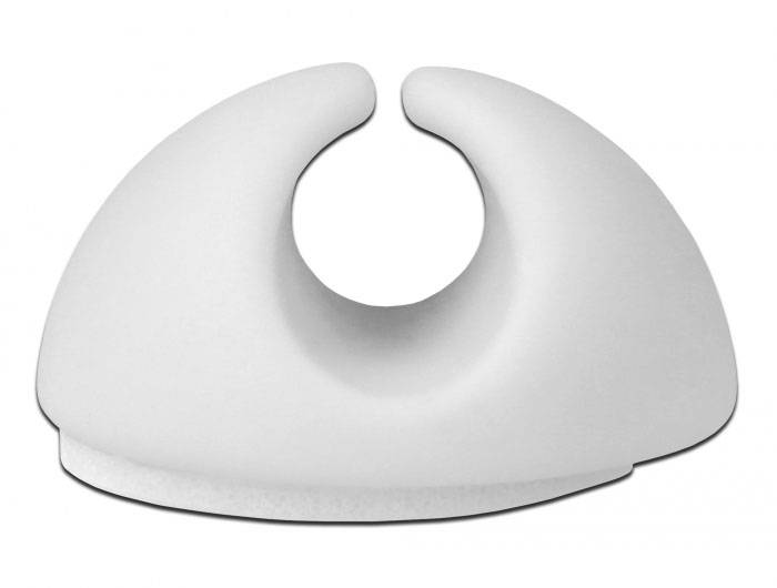 Delock Kabel-Halteclips Weiß (B x H) 29 mm x 15 mm 1 Set 18291-4