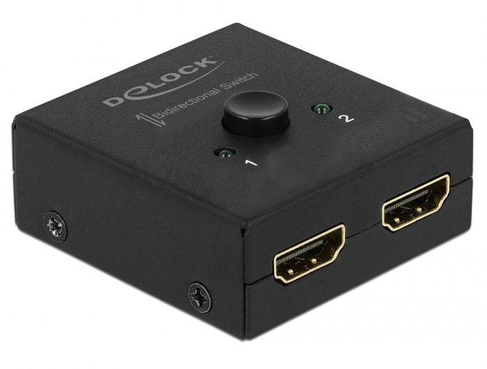 Delock HDMI 2 - 1 bidirectional 4K 60 Hz compact - Retail Box - Video/Audio-Scha-3