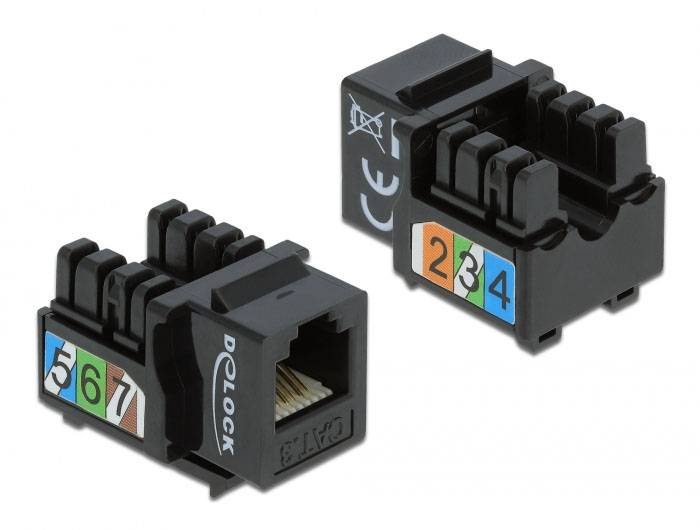 Delock 86468 RJ12-Einbaumodul Keystone Kabel 1 St.-1