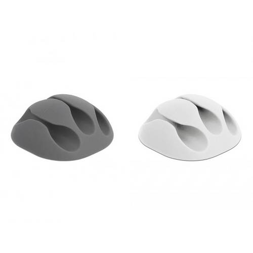 Thumbnail - Delock Kabel-Halteclips Thermoplast Weiß, Grau (B x H) 35 mm x 16 mm 1 Set 18297