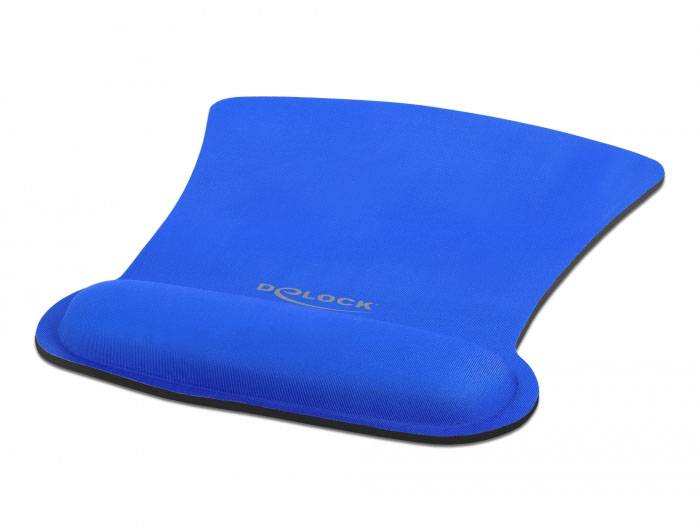 Delock 12699 Mauspad mit Handballenauflage Blau-1
