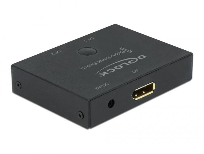 Delock DisplayPort 2 - 1 Switch bidirectional 8K 30 Hz-1