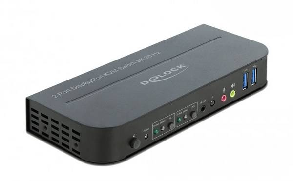 Delock 11482  DisplayPort-Switch DisplayPort®, HDMI Gestensteuerung, Maus, Tastatur, Fernbedienung 3840 x 2160 Pixel