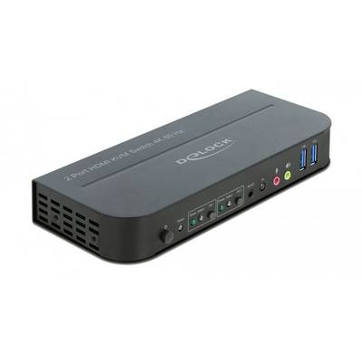 Delock 11481 HDMI-Switch HDMI Gestensteuerung, Maus, Tastatur, Fernbedienung 3840 x 2160 Pixel-1