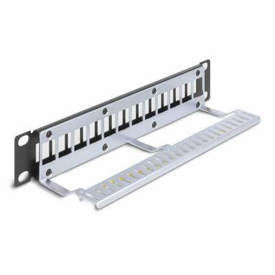 Delock 66874 Patch-Panel 254 mm (10") 1 HE Schwarz-2