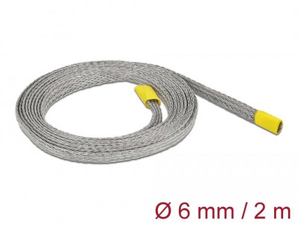 Delock 20787 20787 Geflechtschlauch Grau Kupfer 2 m 4 bis 9 mm 1 St.