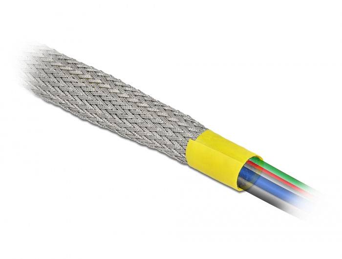 Delock 20788 20788 Geflechtschlauch Grau Kupfer 2 m 7 bis 16 mm 1 St.-3