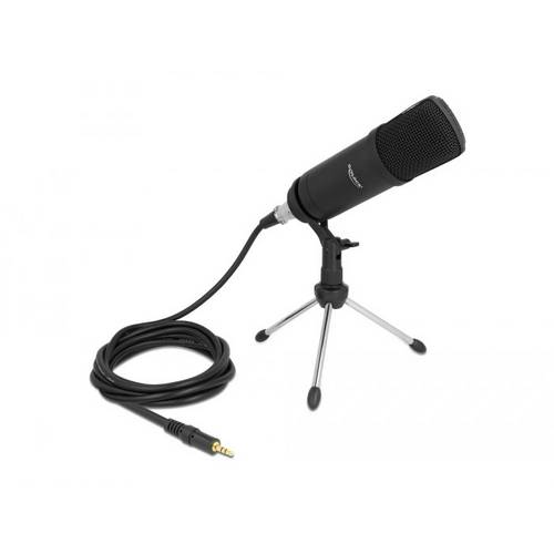 Thumbnail - Delock 66640 Stand Gesangs-Mikrofon Übertragungsart (Details):Kabelgebunden inkl. Kabel, inkl. Stativ, Standfuß Kabelgeb...