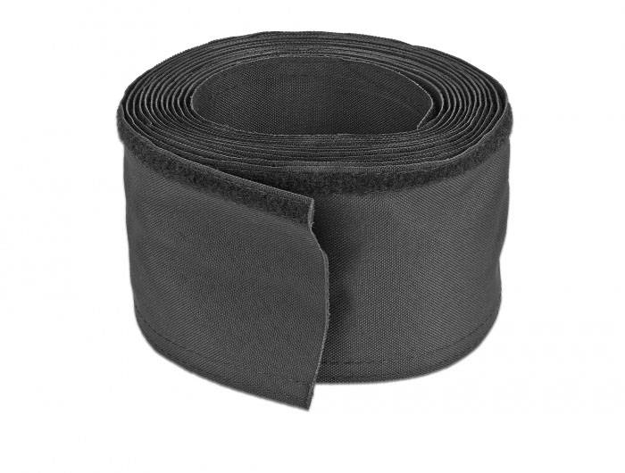 Delock Kabel-Bündelschlauch Polyester Schwarz (Ø x L) 30 mm x 5 m 1 St. 19191-1